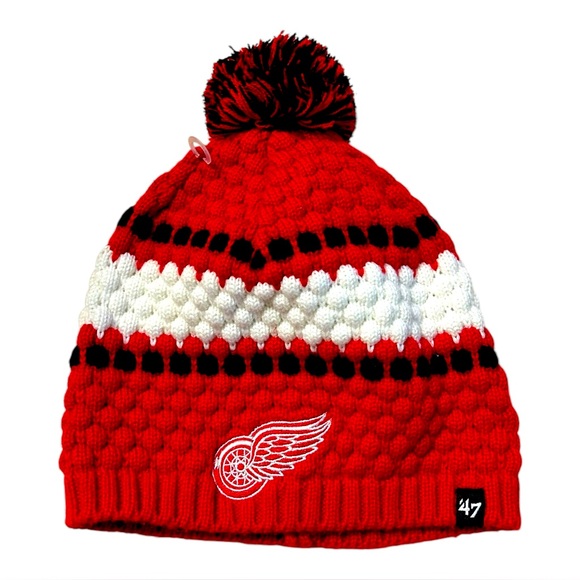 NWOT 47 Brand Detroit Red Wings Women’s Red Leslie Hat LOGO Hockey NHL - Picture 1 of 4